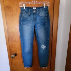 J. CREW 8" Toothpick Jeans